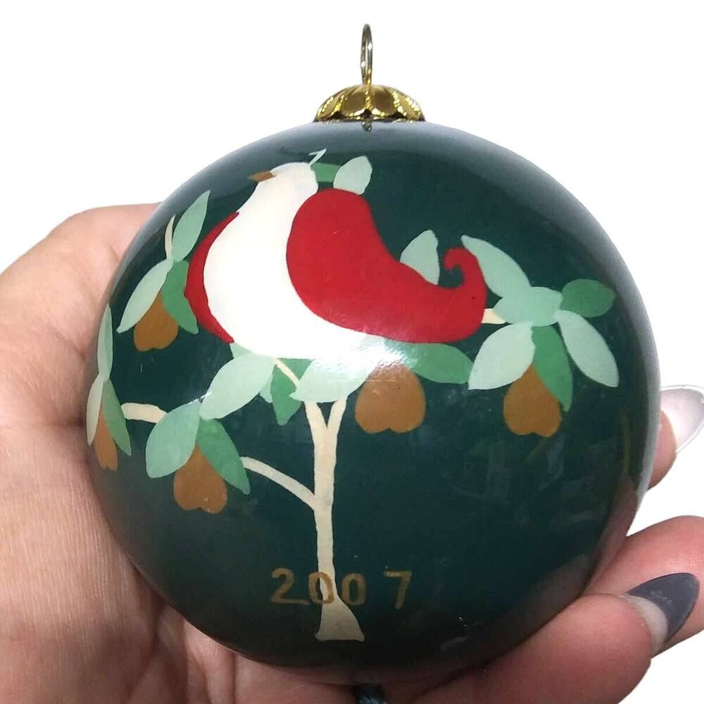 2007 Dillard's Partridge in a Pear Tree Ornament 12 Days of Christmas w/Box 984